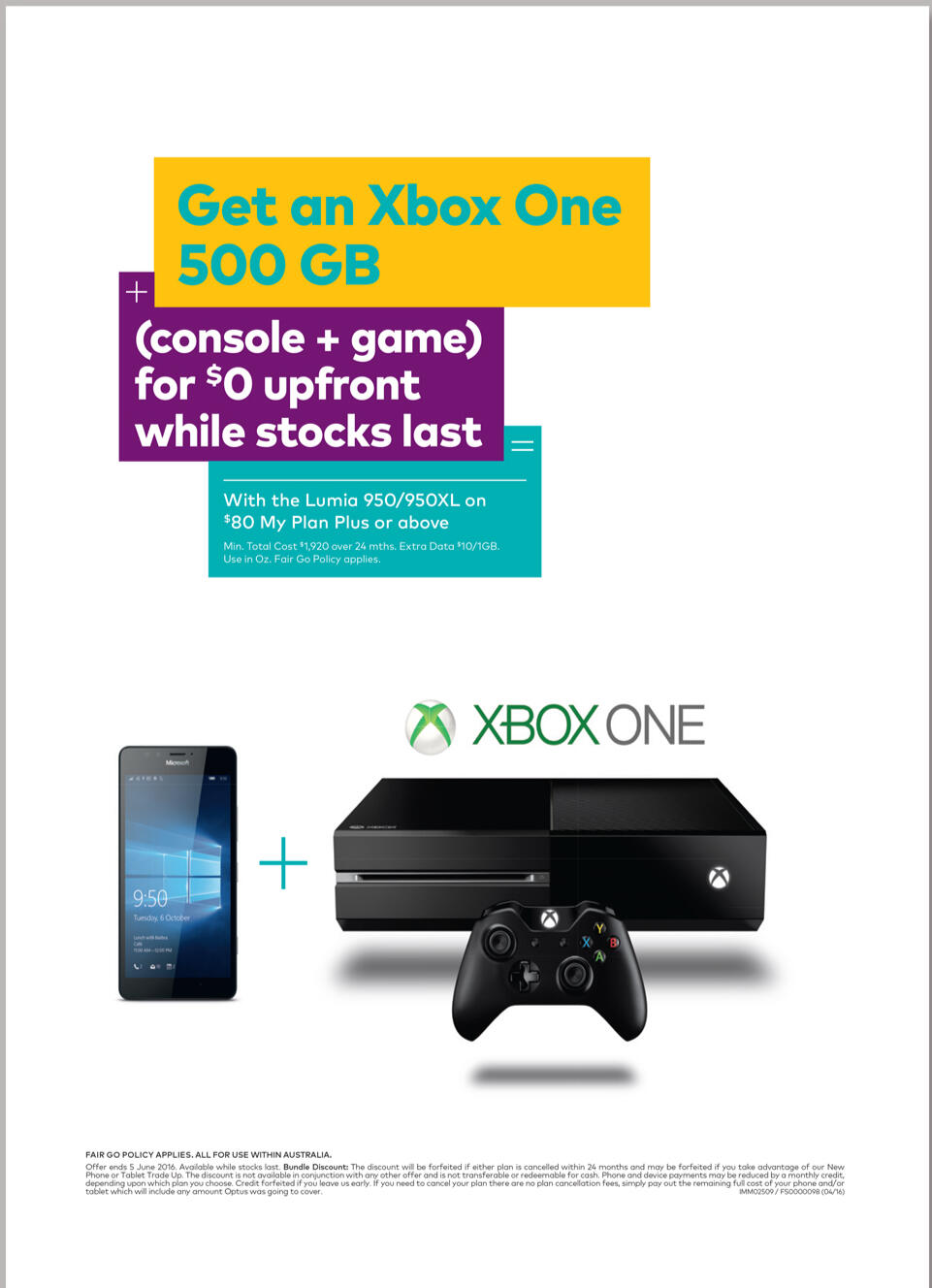 Optus x Xbox Lumia promo Optus x Xbox Lumia promo