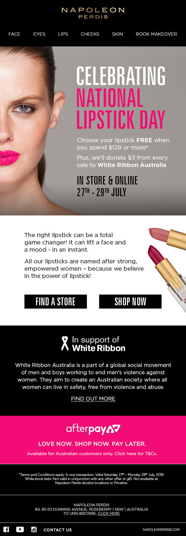 Napoleon Perdis National Lipstick Day Napoleon Perdis National Lipstick Day