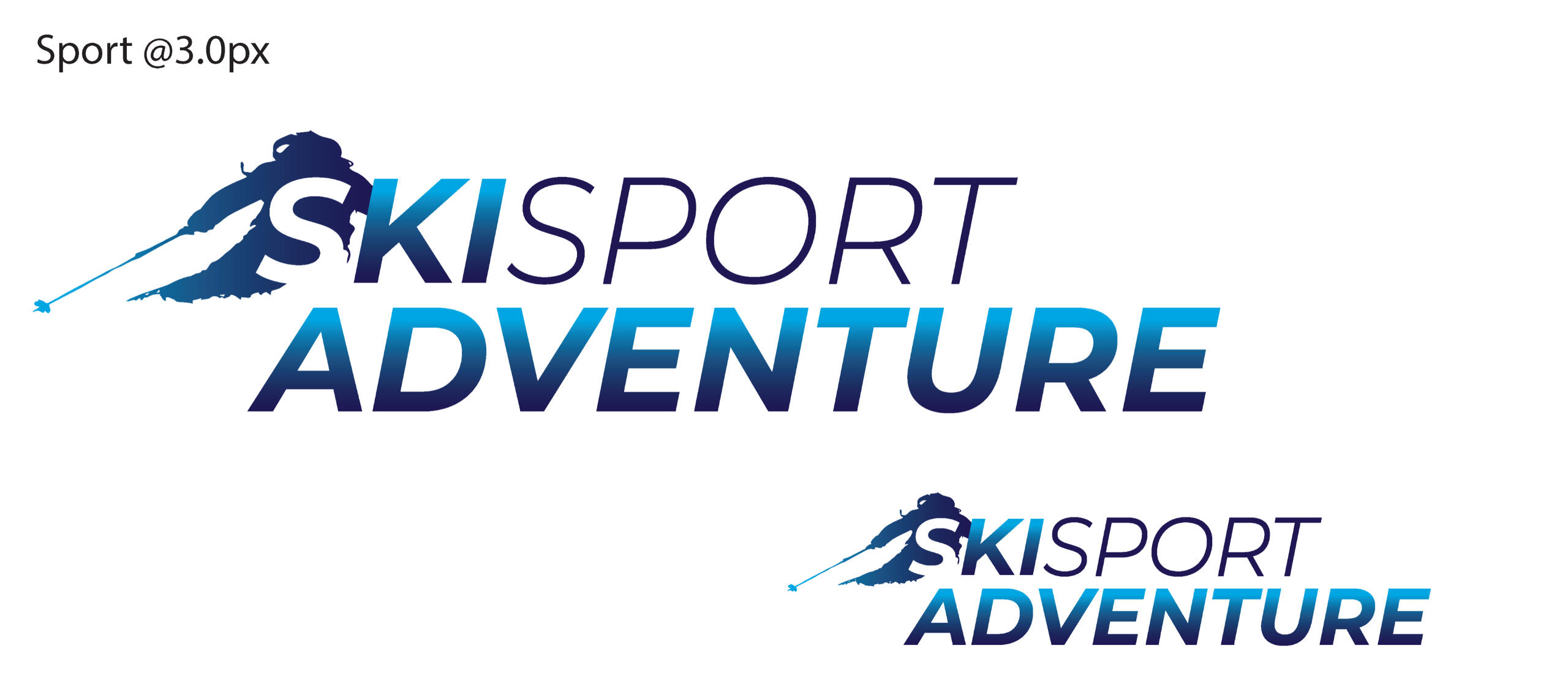 Skisport typography Skisport typography